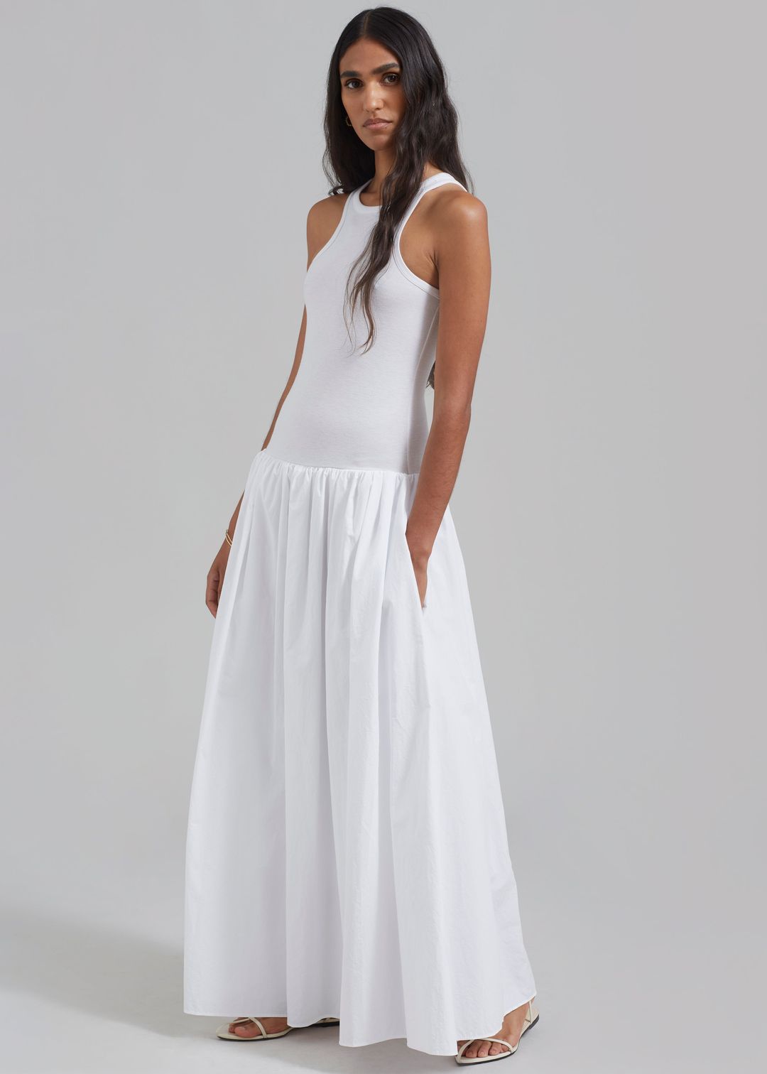 Violette Ballerina Maxi Dress - White