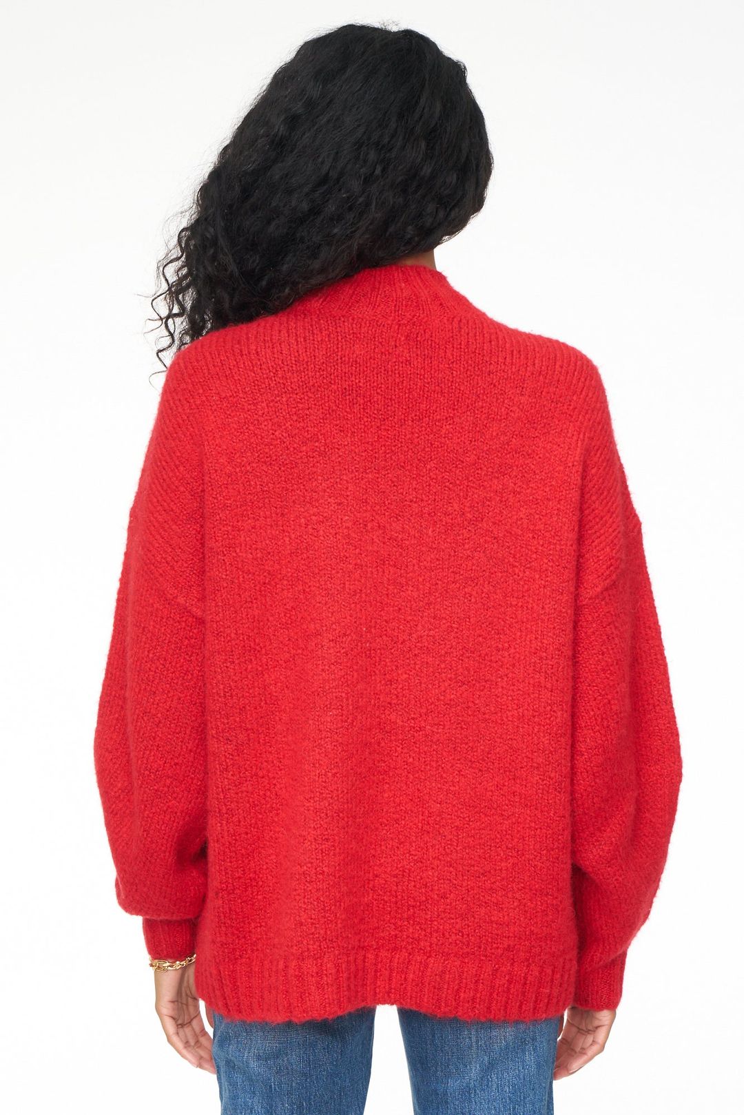 Carlen Mock Neck Sweater - Scarlet #4