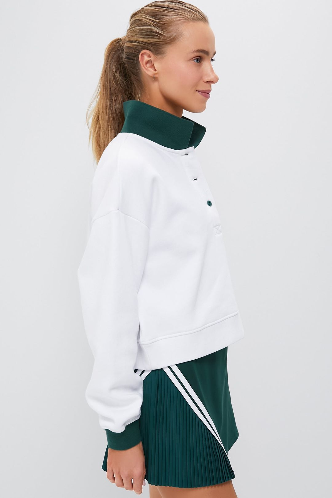 White Miles Collared Pullover #4