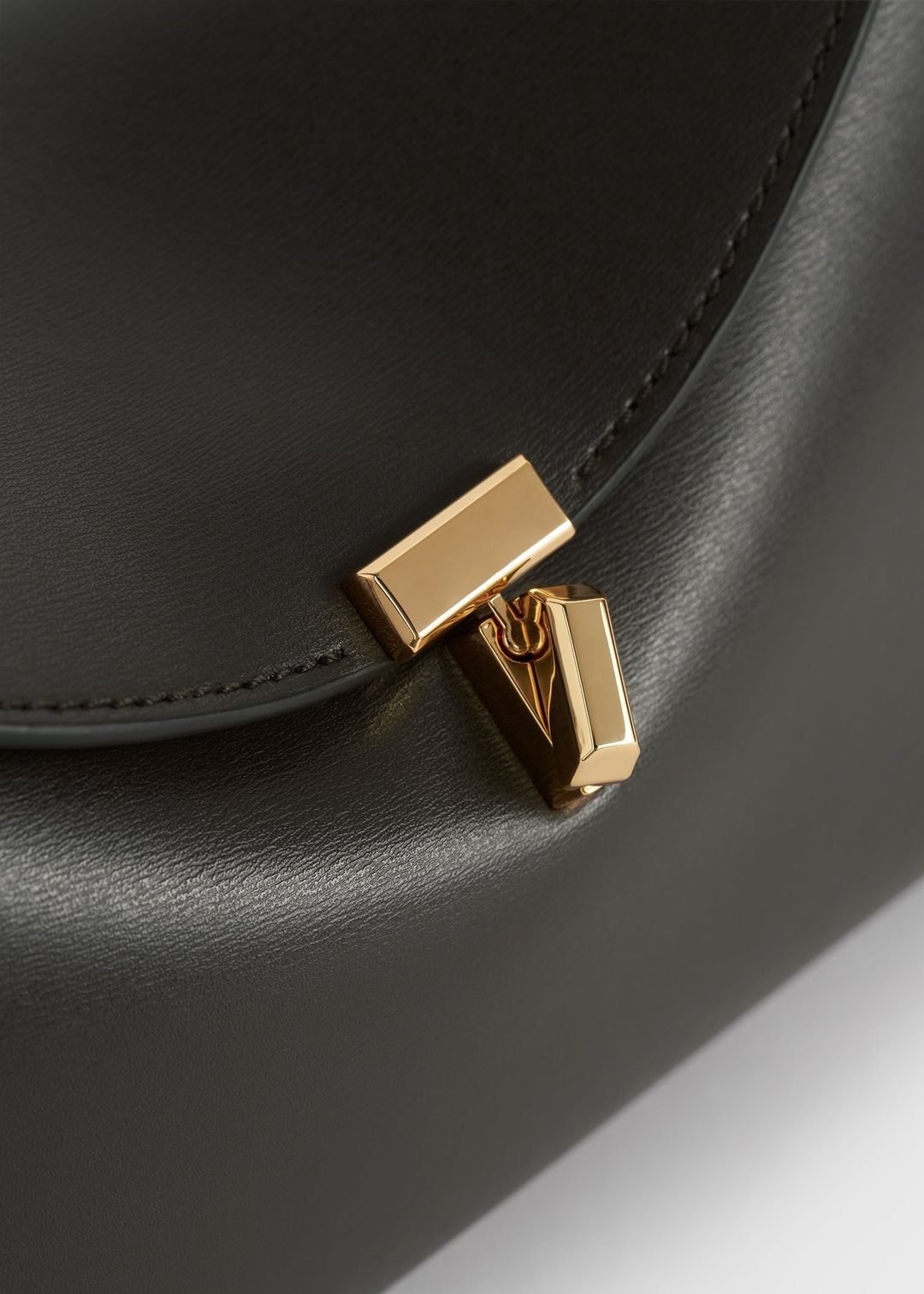 T-Lock leather clutch bark #5