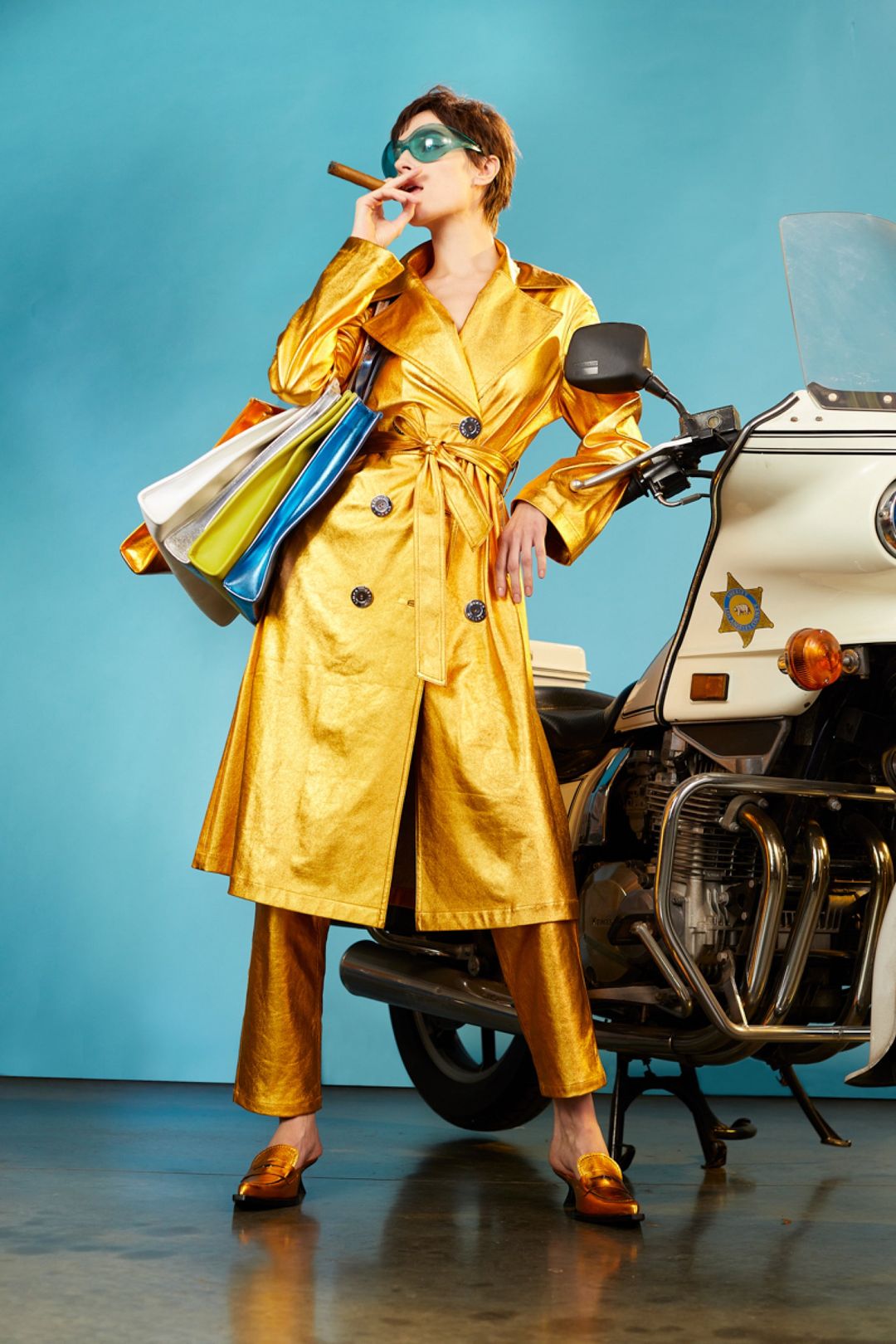 Trouser Pant in Cyber Orange #6