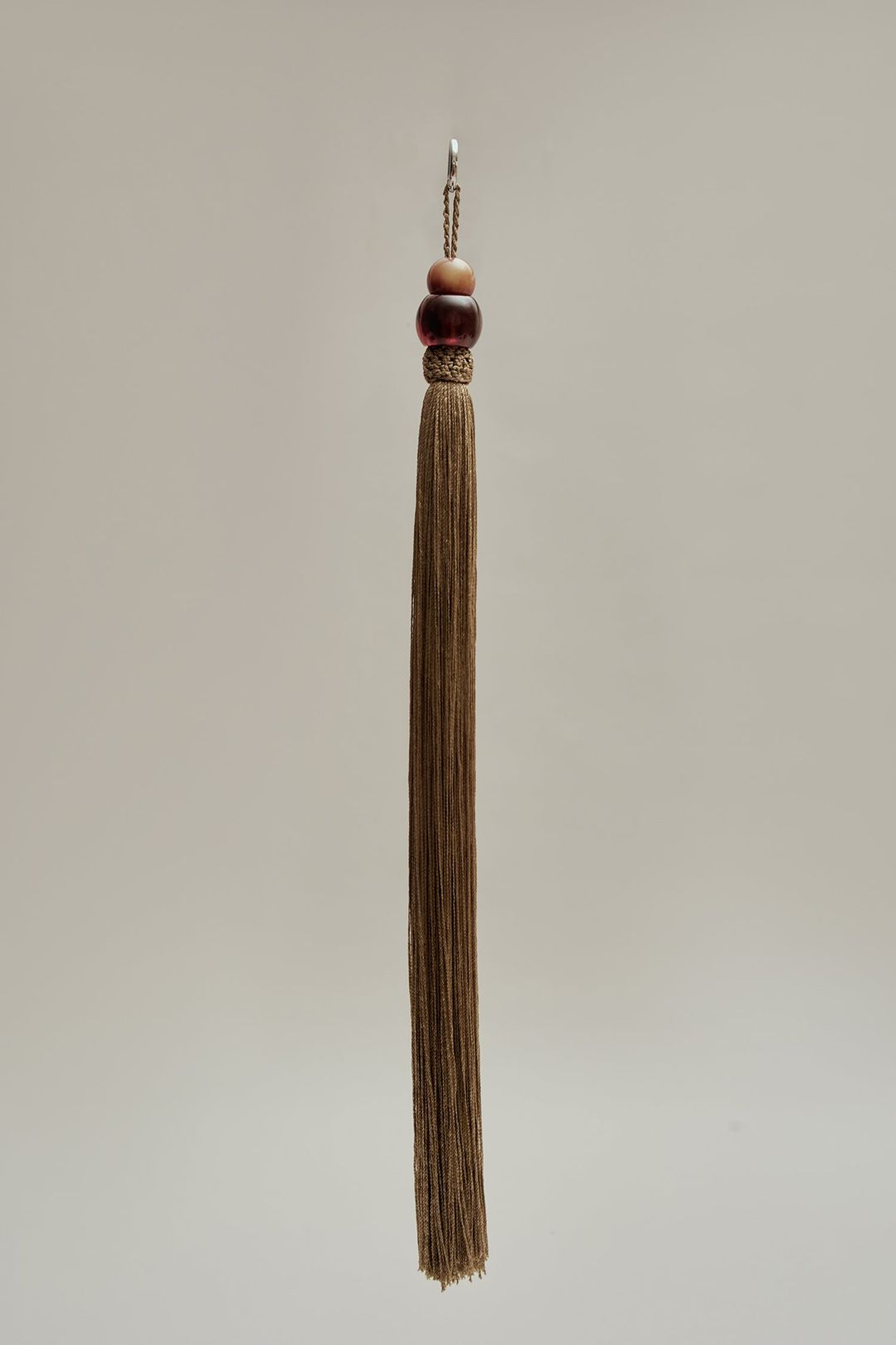 Large Cadenza Tassel in Leather and Acrylic #4