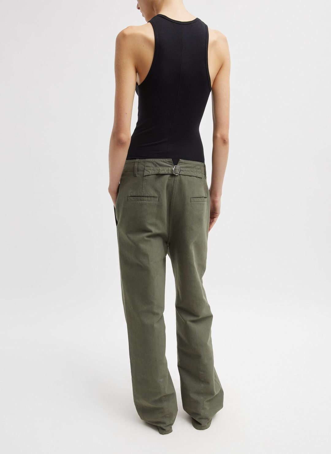 Distressed Garment Dyed Cotton Dobby Barry Jean #6
