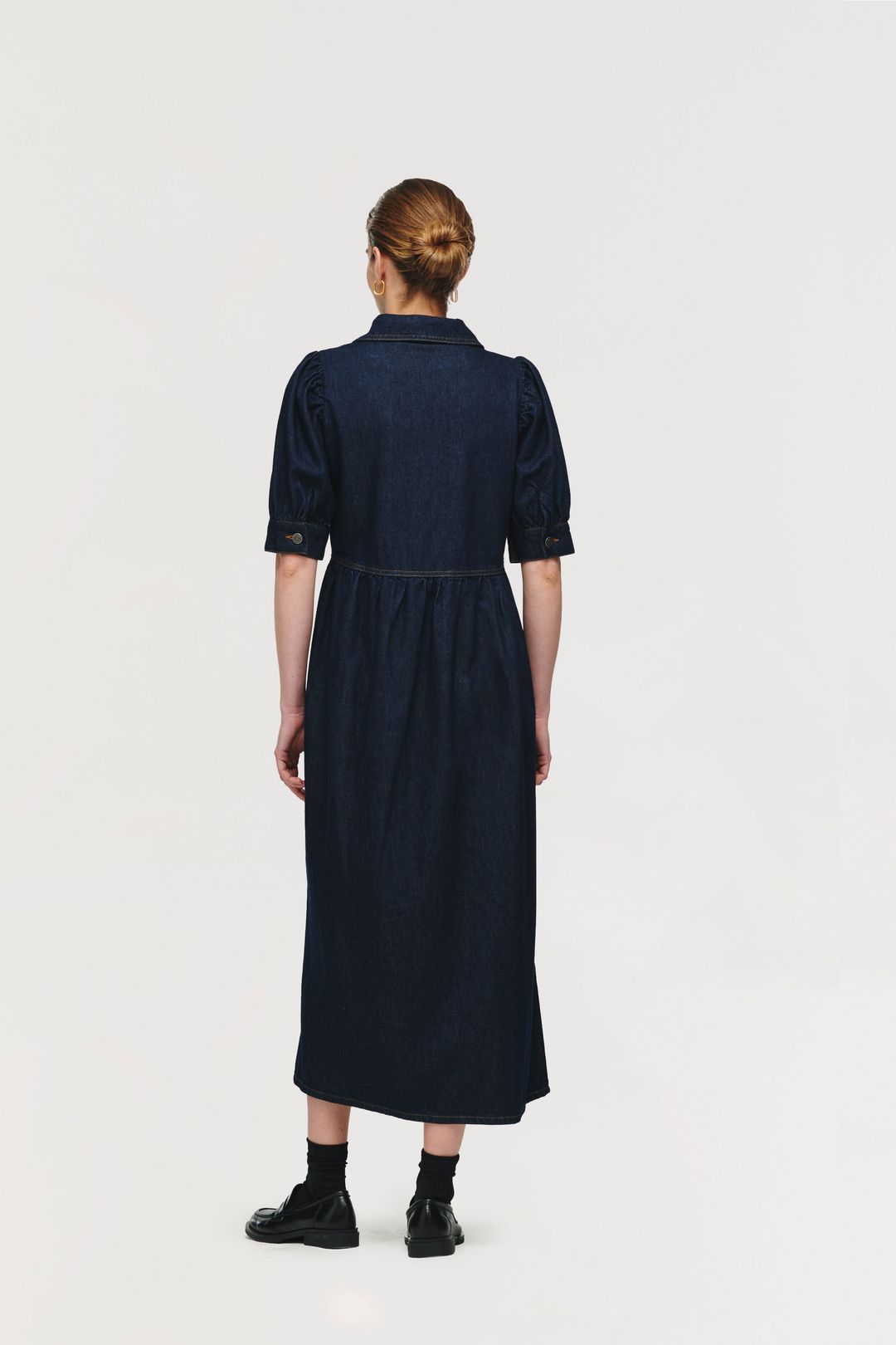 Gabriella Short Sleeve Zip Midi Dress #7