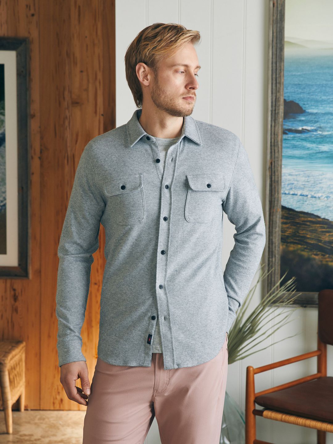 Legend™ Sweater Shirt (Tall) - Fossil Grey Twill #3