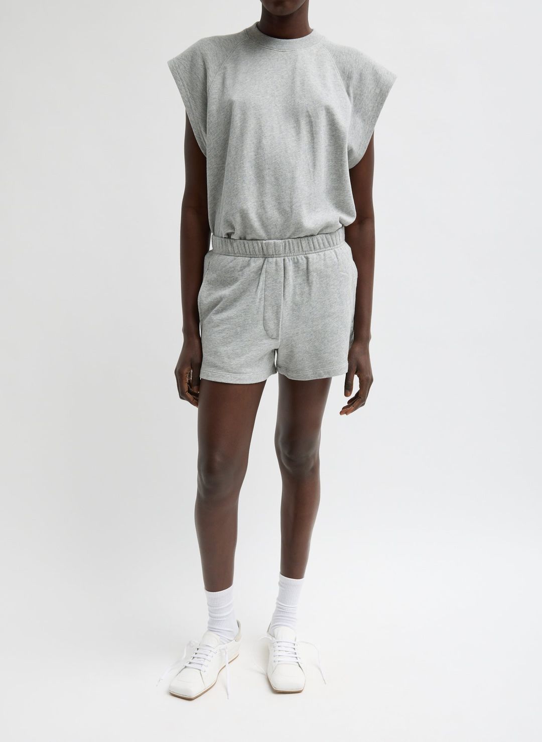 Light Weight Sweatshirting Sleeveless Easy Top #3