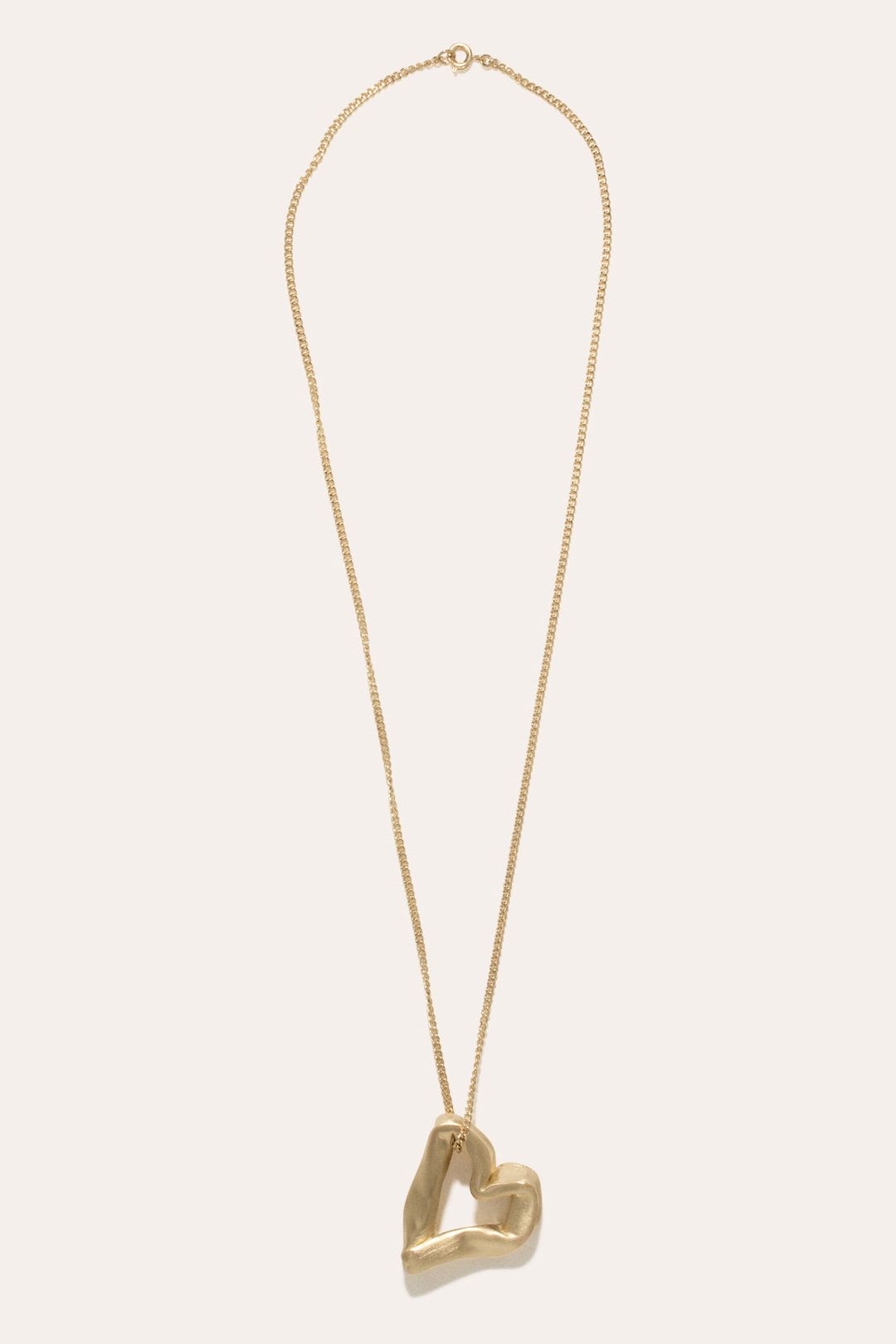 The Heart Is Not A Metaphor - Gold Vermeil Pendant #3