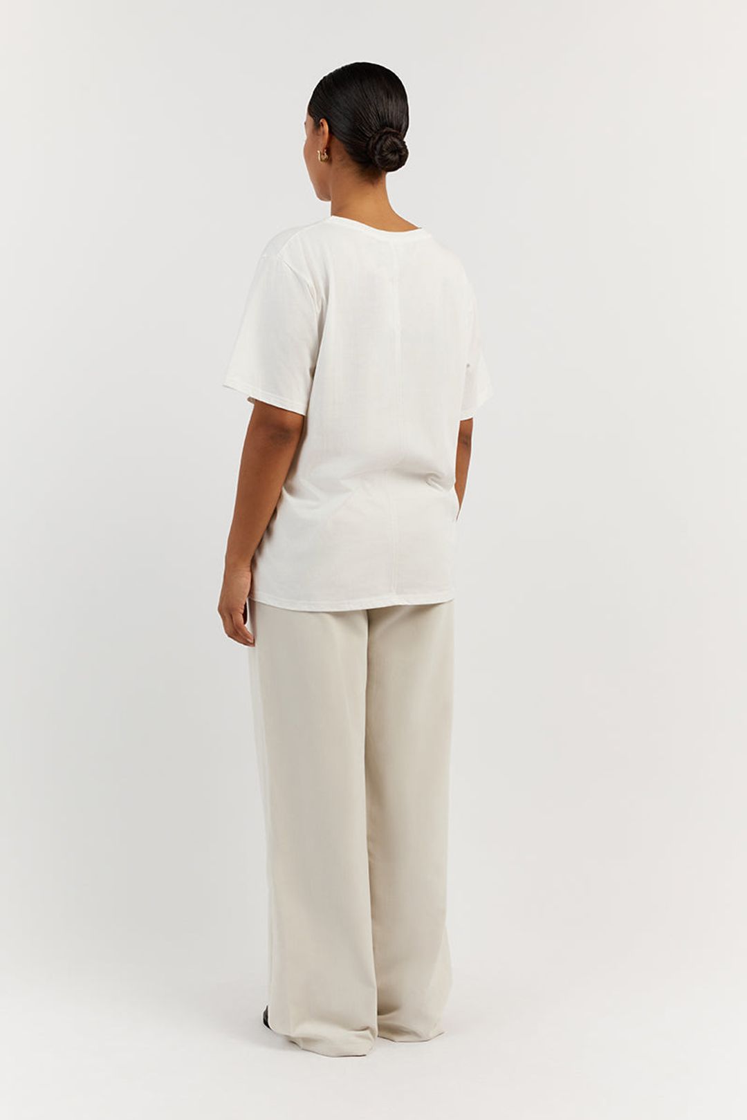 CHARLOTTE OFF WHITE CREW NECK TEE #8