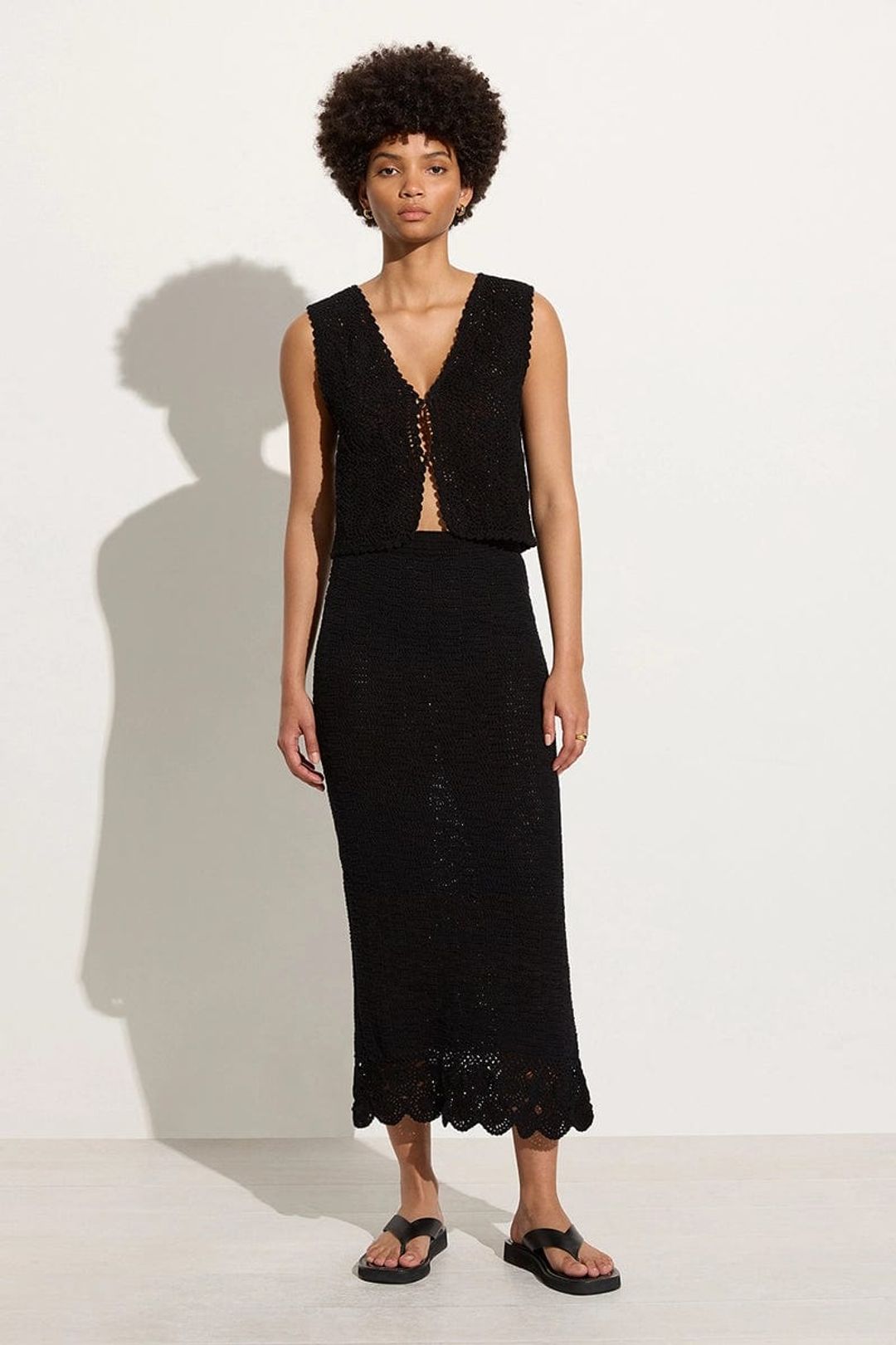 Alejandreas Handmade Crochet Vest Black #3