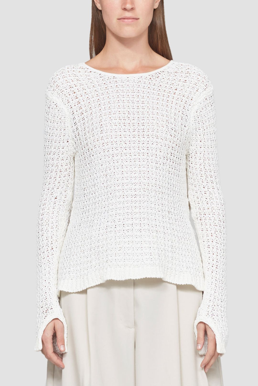 Textured Long Sleeve Crewneck #4