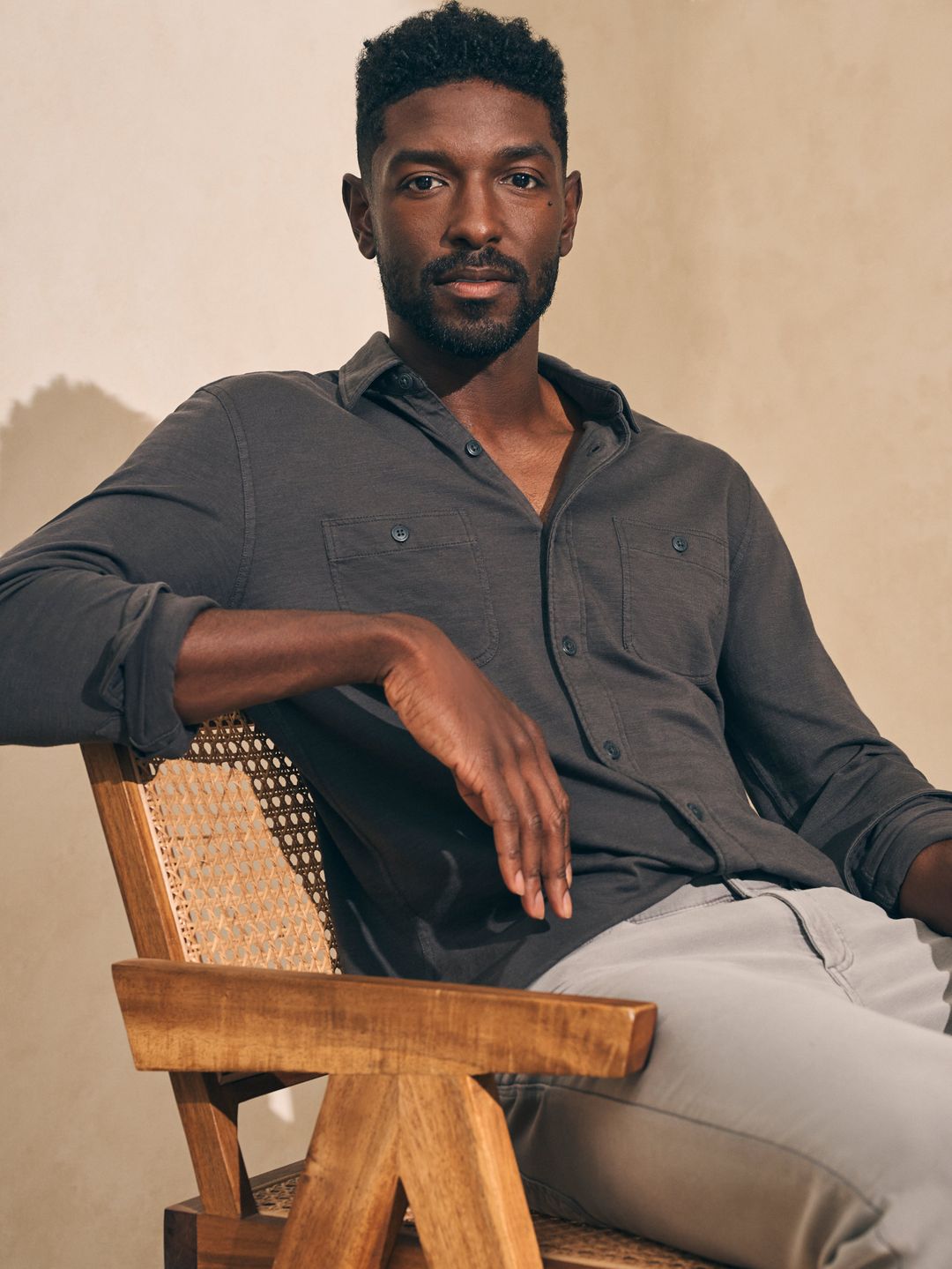 Sunwashed Knit Shirt - Washed Black #2