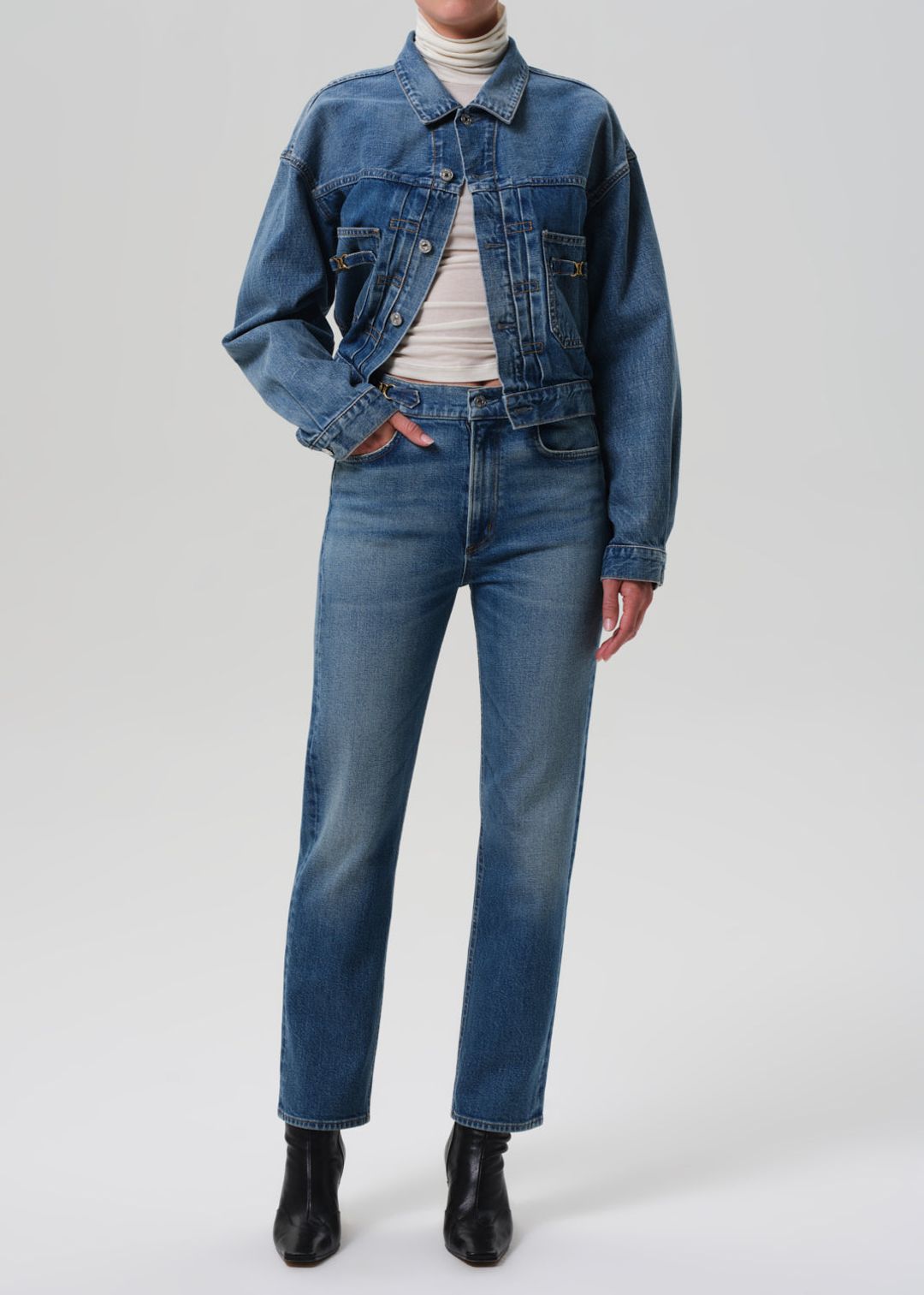 Alma Jacket With Horsebit in Sweetzer #5