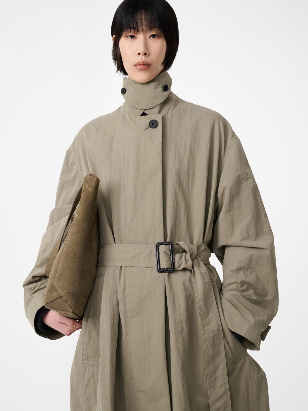 Campion Trench Coat in Mole #3