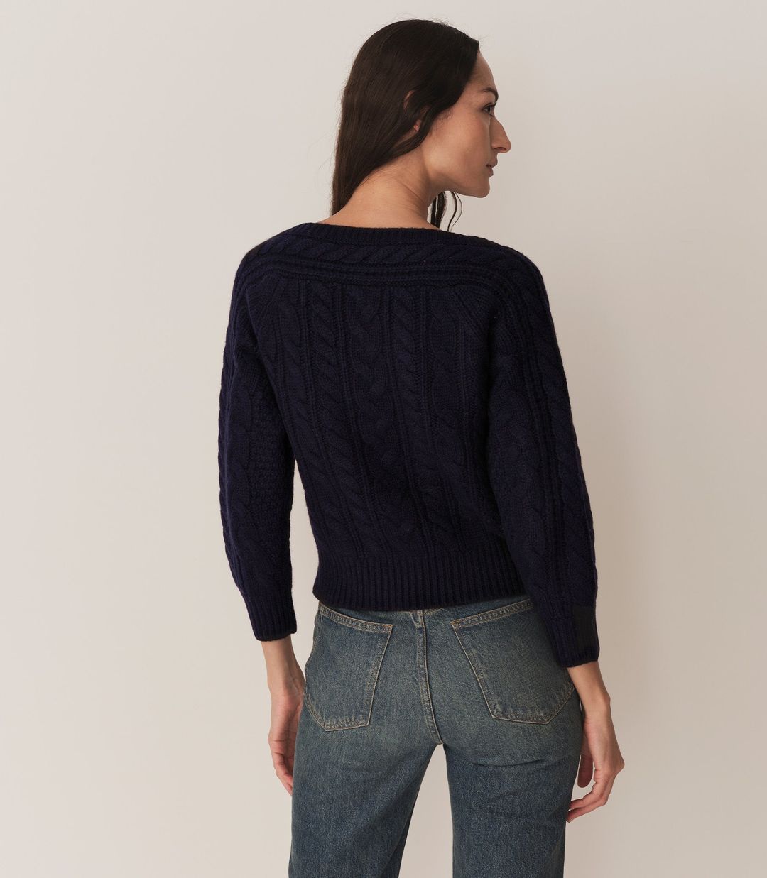CRESSIDA CASHMERE SWEATER -- NAVY #6
