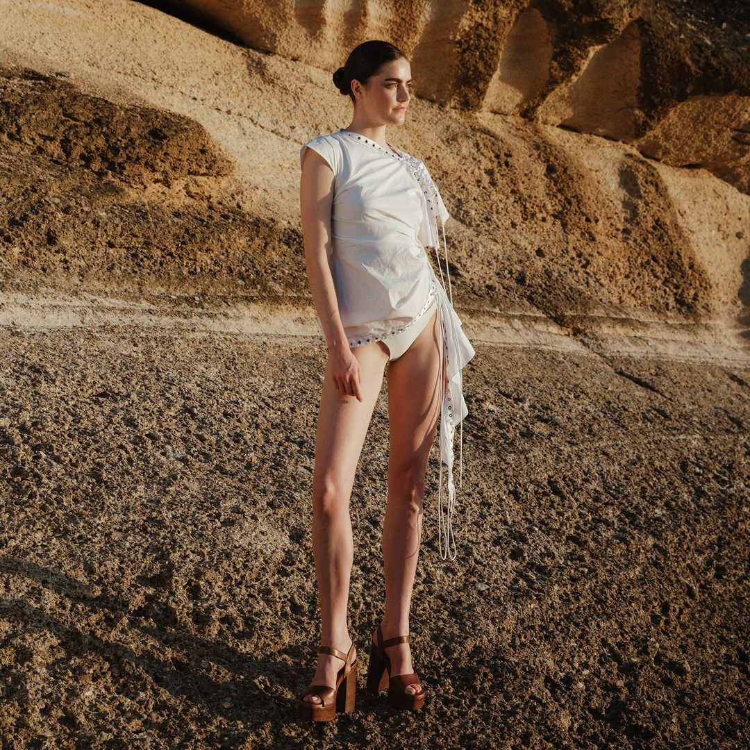 Vanessa Platform Sandal In Caramel Leather #7