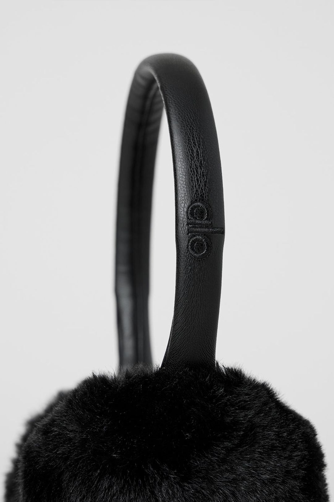Faux Fur Ear Muff - Black