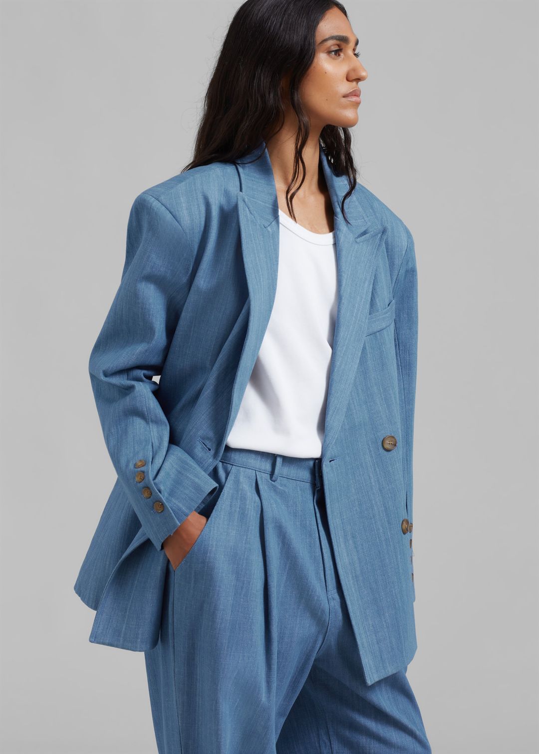 Jan Denim Blazer - Blue #9