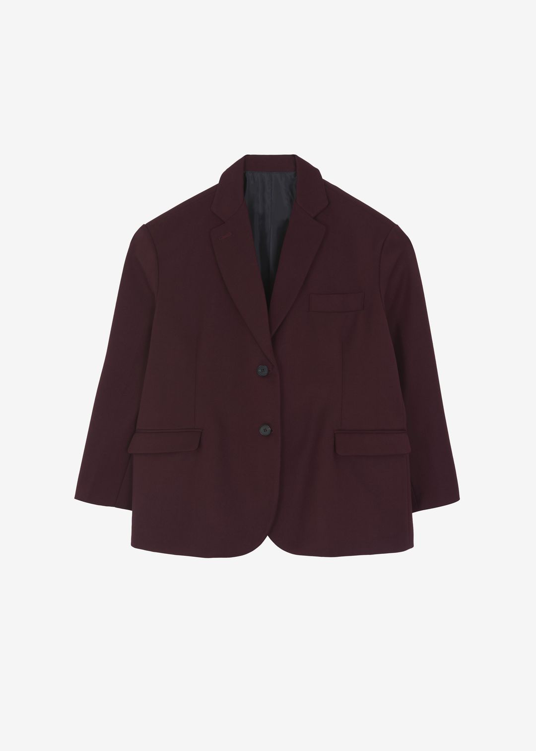 Frankie Oversized Boyfriend Blazer - Burgundy #6