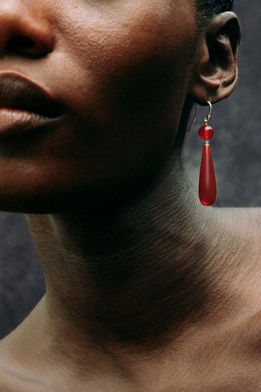 Isadore Earrings in Carnelian