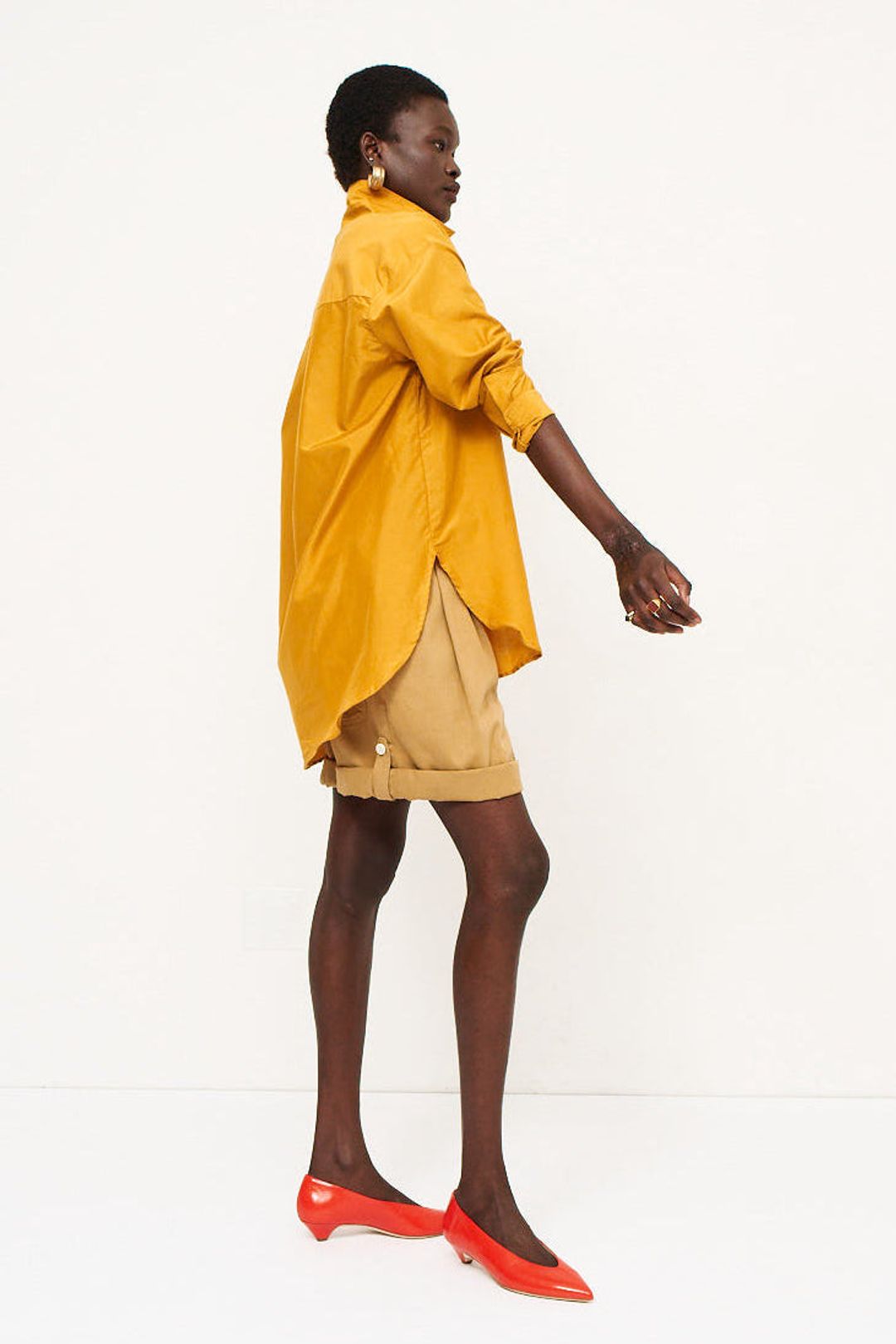 The Pleat Short in Tan #10