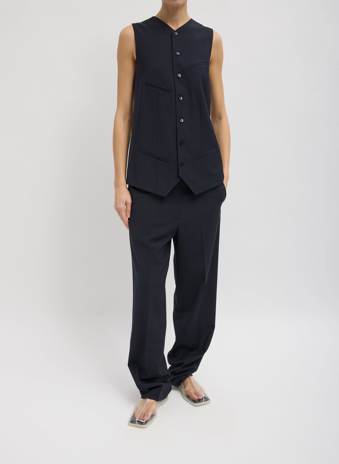 Tropical Wool Easy Vest #6
