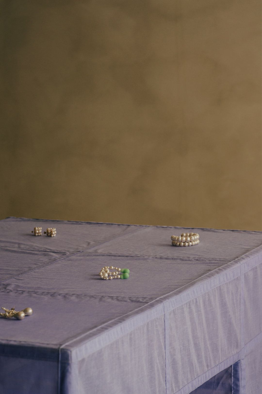 When Worlds Collide - Pearl and Jade Bio Resin Gold Vermeil Earrings #5