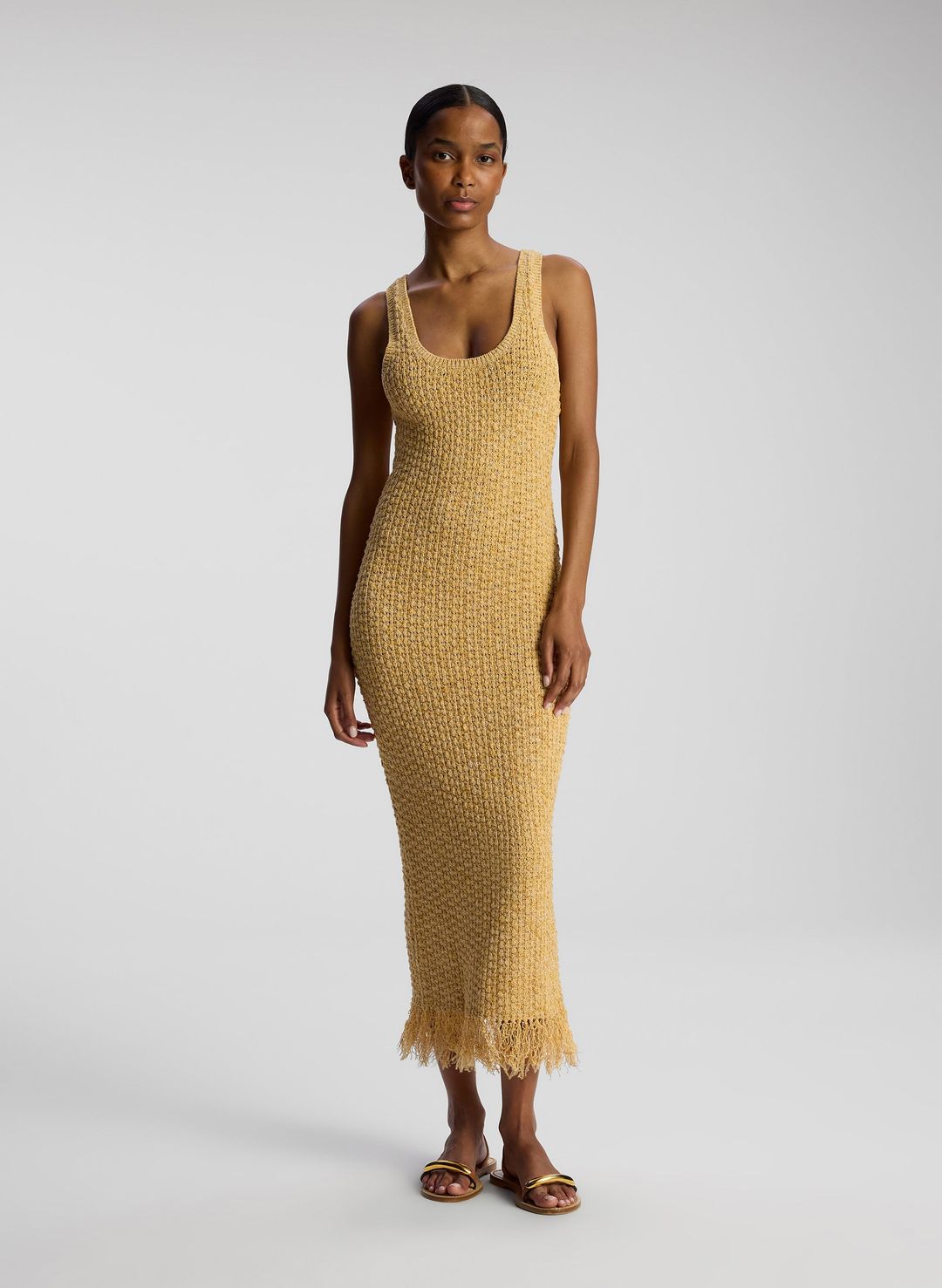 Clementine Bouclé Knit Midi Dress