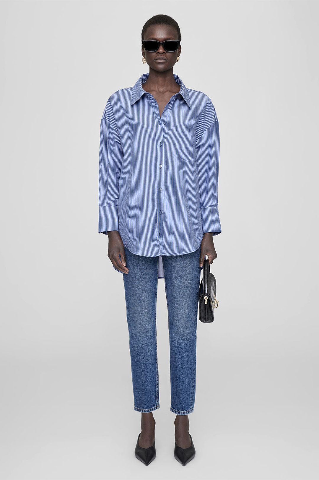 Mika Shirt - Blue And White Stripe