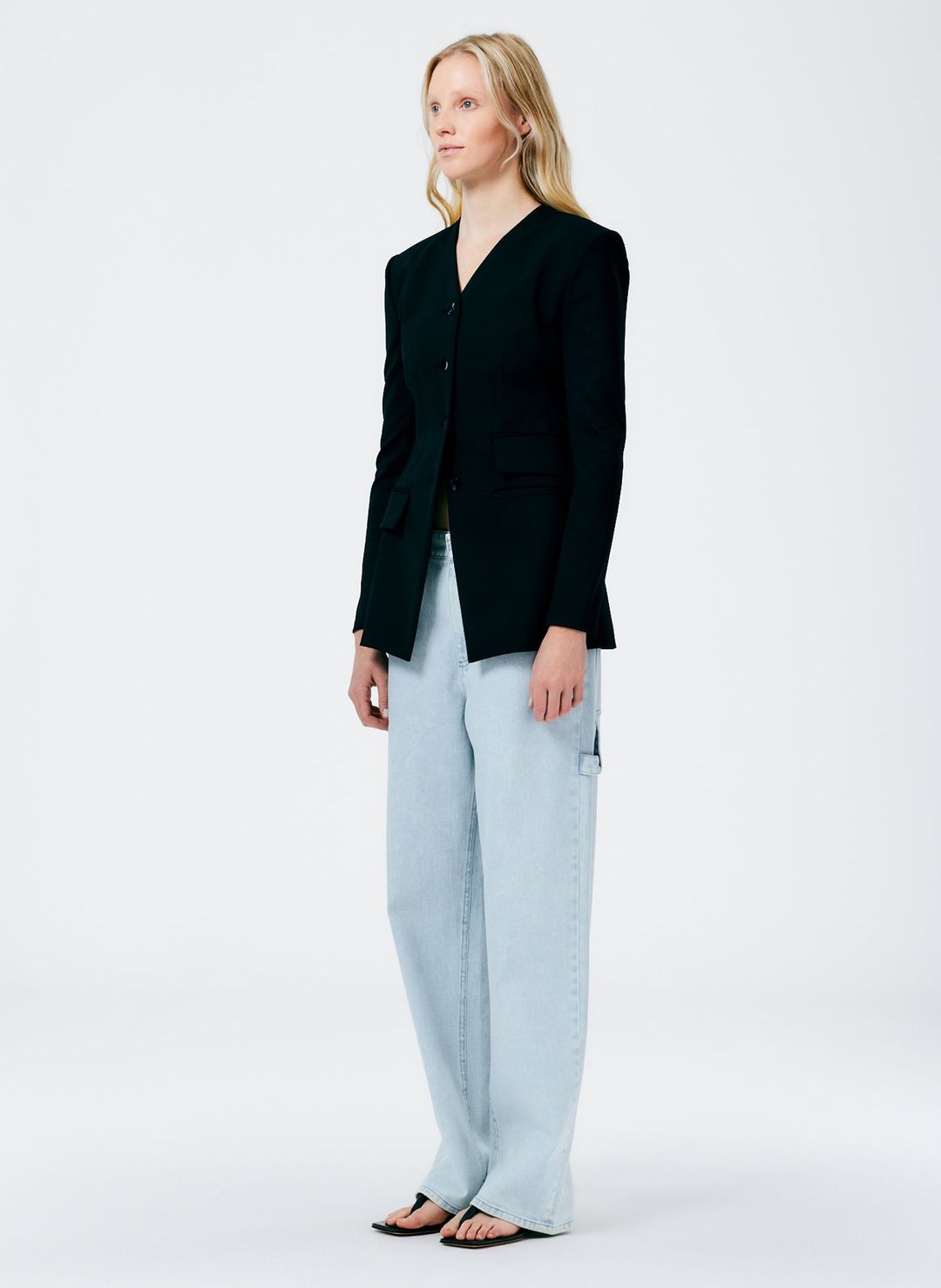 Compact Ultra Stretch Knit Fitted Blazer #3
