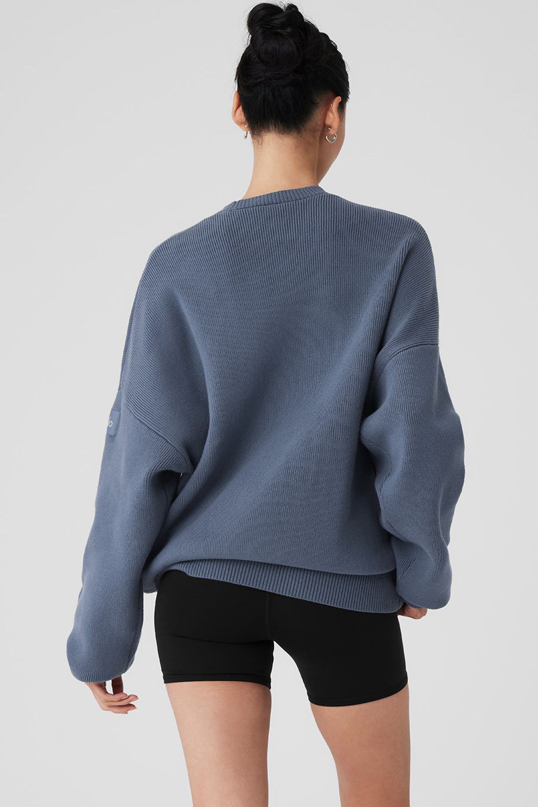 Scholar Crew Neck Sweater - Bluestone