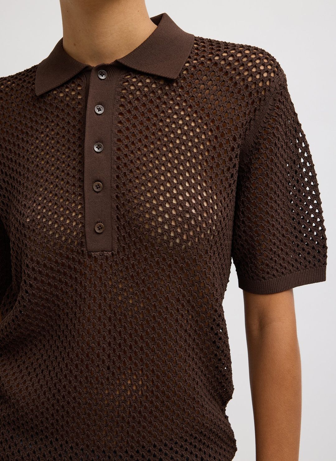Crochet Netting Slim Polo #5