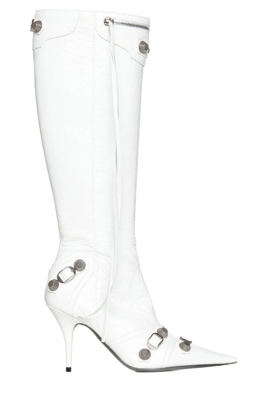 Balenciaga Women's Cagole Knee High Heel Boots #11