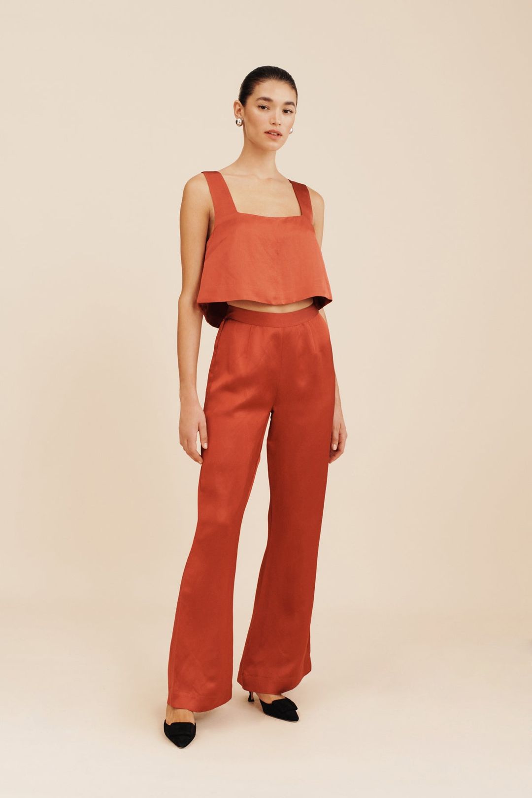 TIA TROUSER - REDWOOD