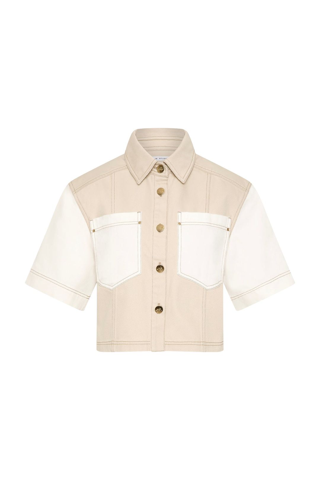 Sadie Cropped Denim Shirt