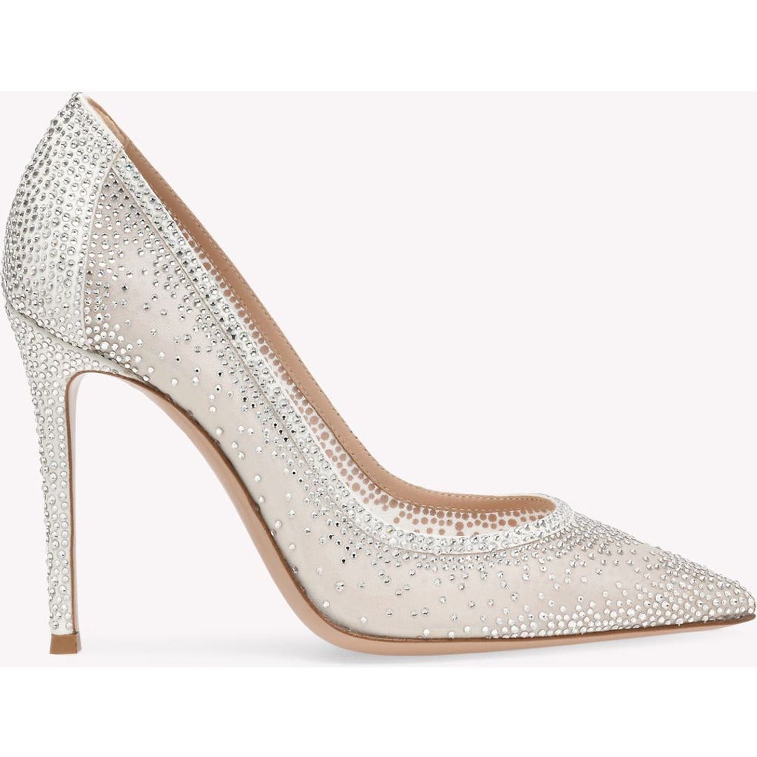 Gianvito Rossi Rania cystal-embellished suede pumps #5