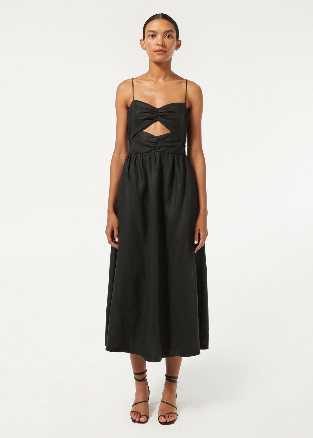 Linen Kay Dress | Black