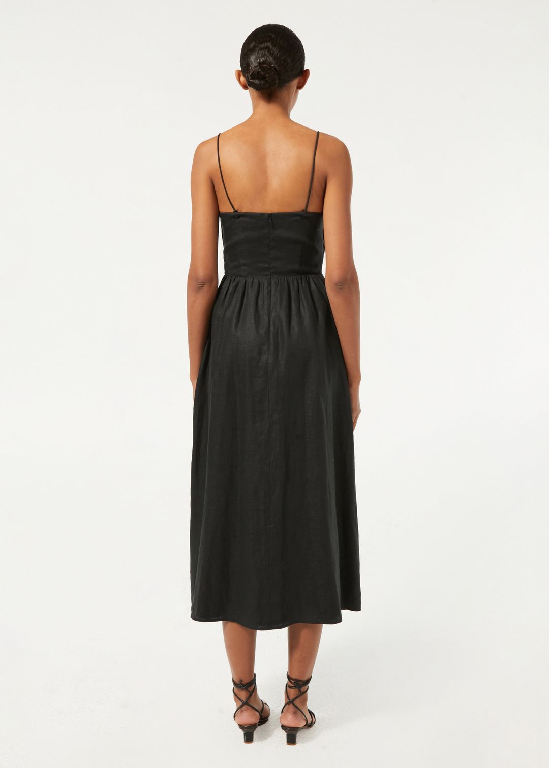 Linen Kay Dress | Black #3
