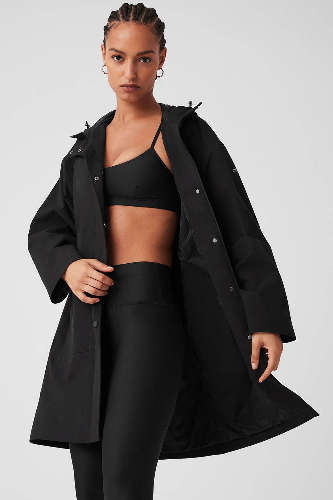 Rain Or Shine Long Coat - Black #7