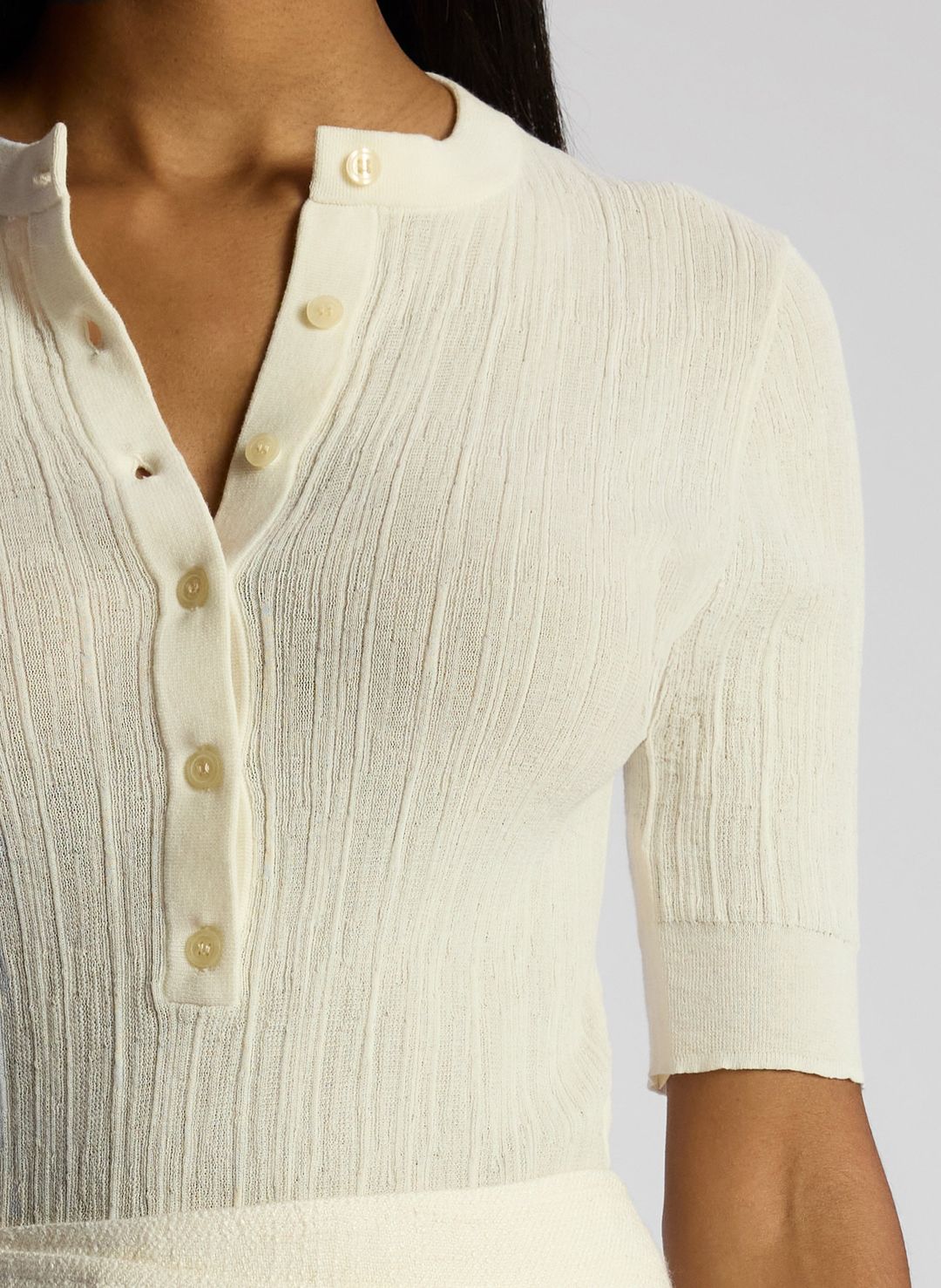 Fisher Fine Cotton Knit Top