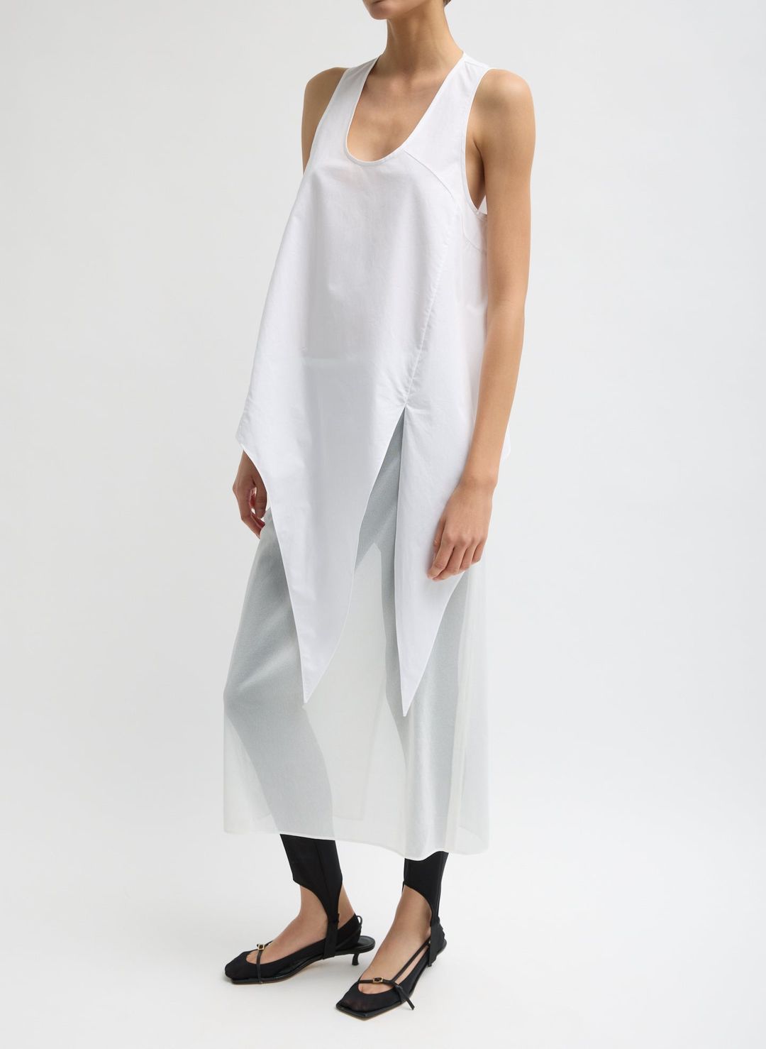 Eco Poplin Tie Front Top #6