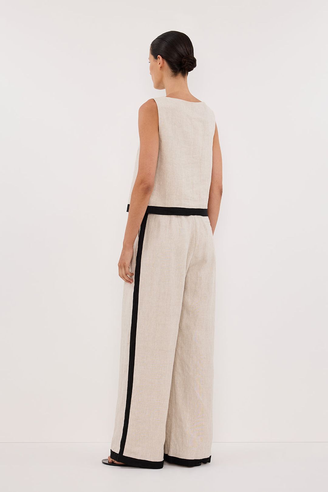EBONY NATURAL LINEN TOP #4