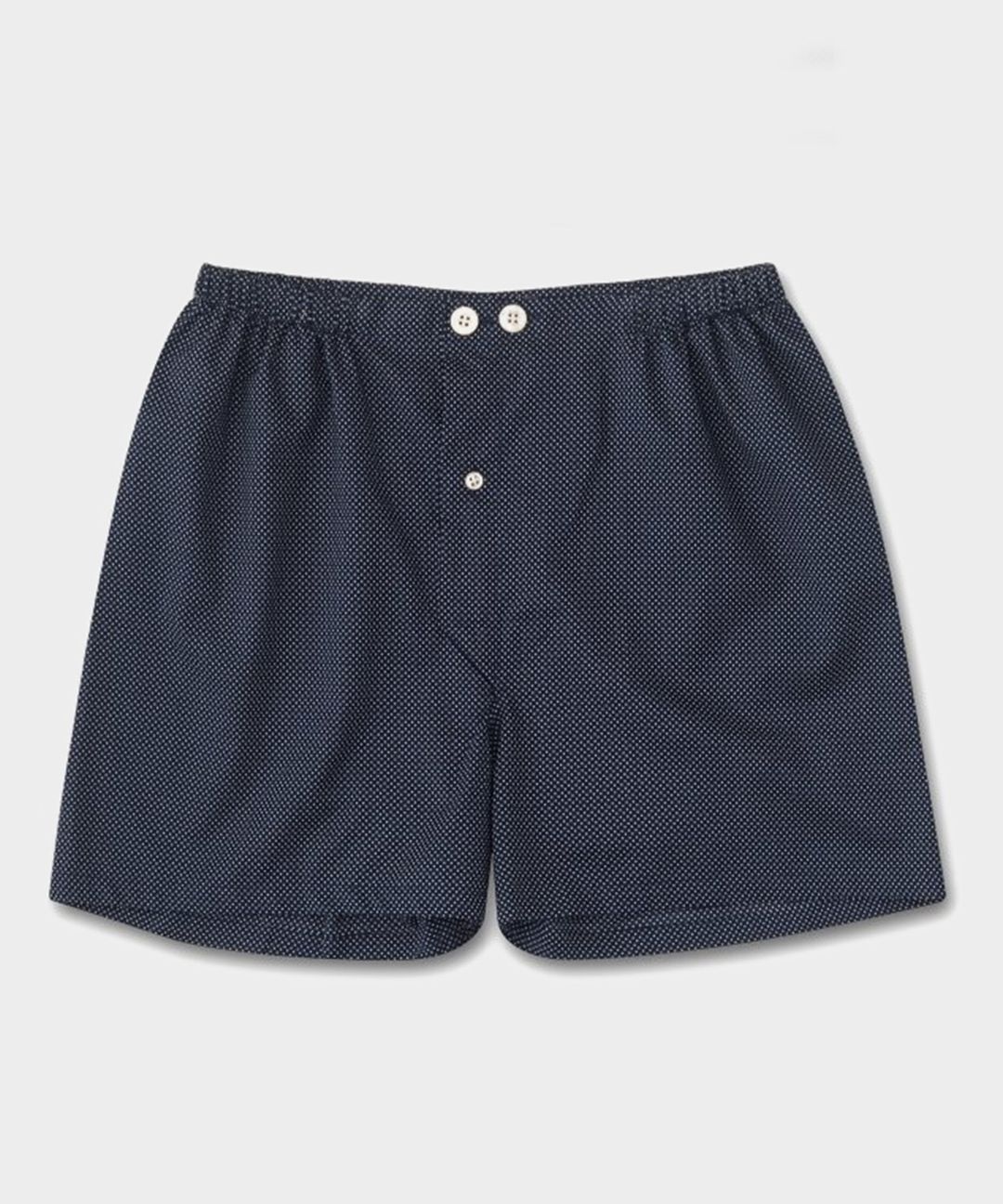 Derek Rose Plaza 21 Navy Short Pajama Set in Navy Polka Dot #3