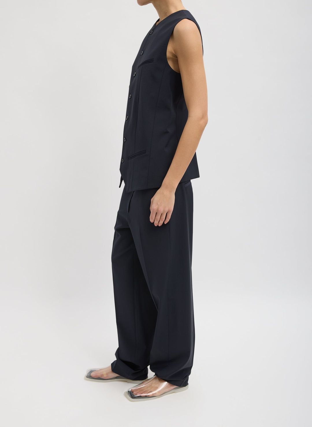Tropical Wool Easy Vest #7