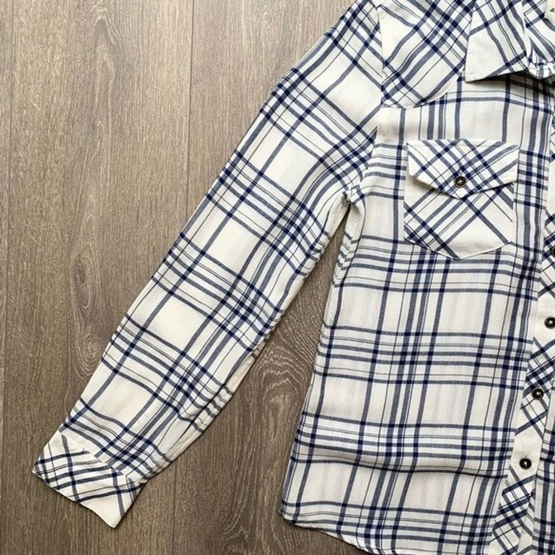 Anthropologie Ash and Ember shirt Hermosa sleeveless Plaid Flannel NWT #10