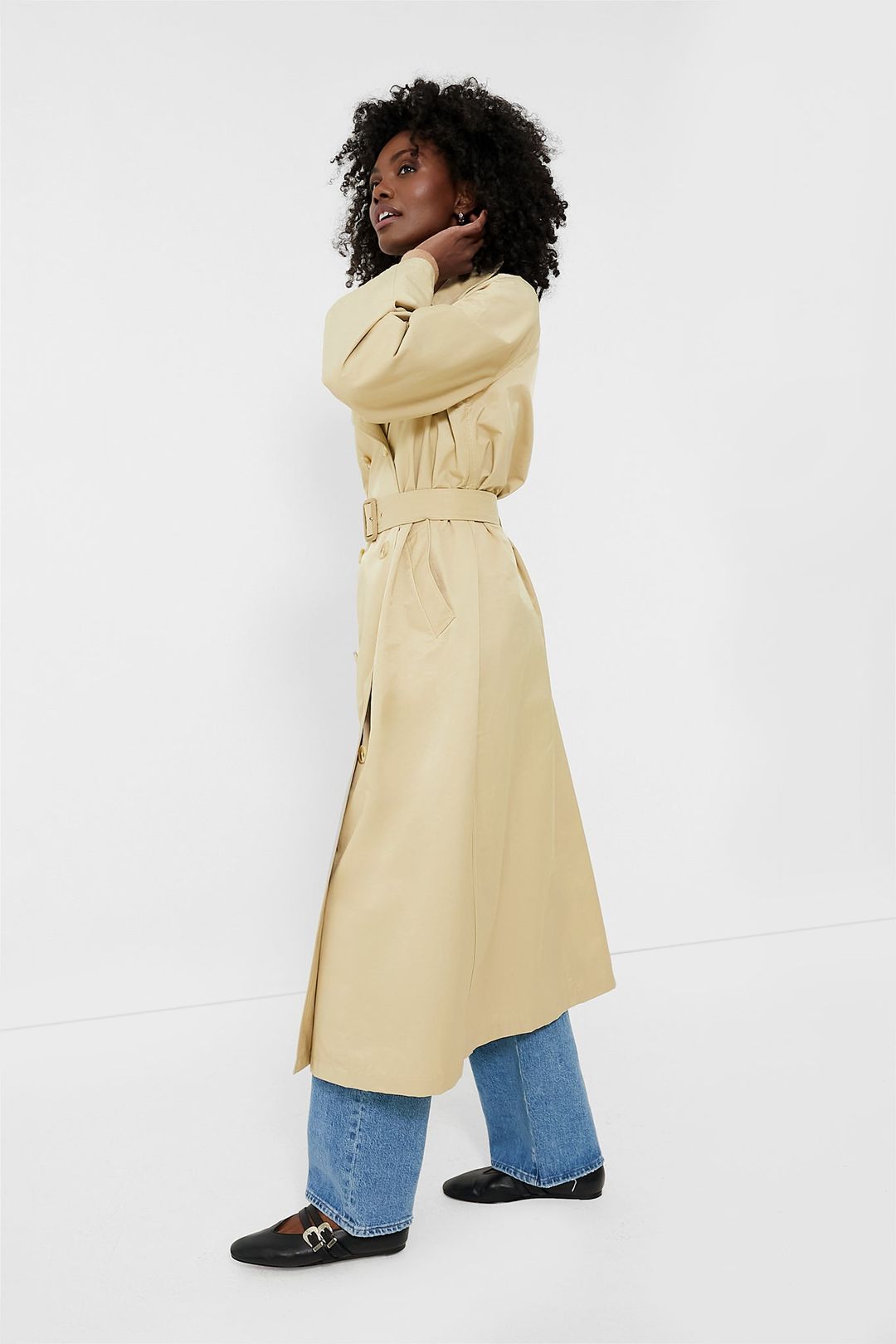 Khaki Elaine Trench Coat #5