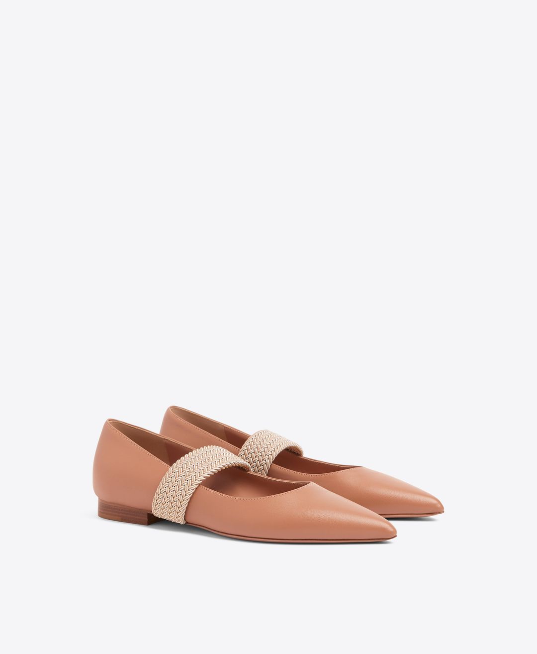 Melanie Flat - Sepia Leather Flat Pumps