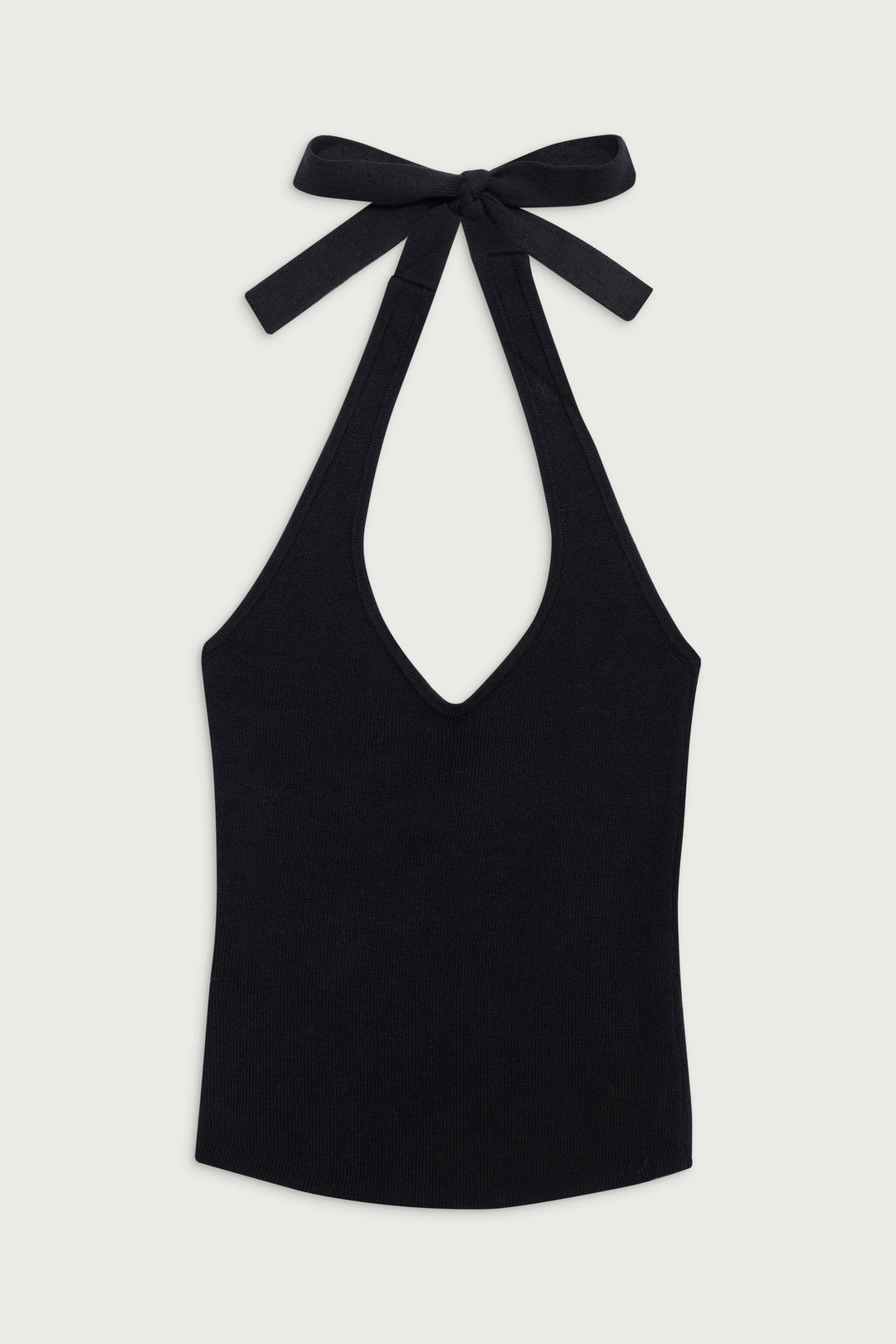 Marialla Knit Halter Top - Black #3