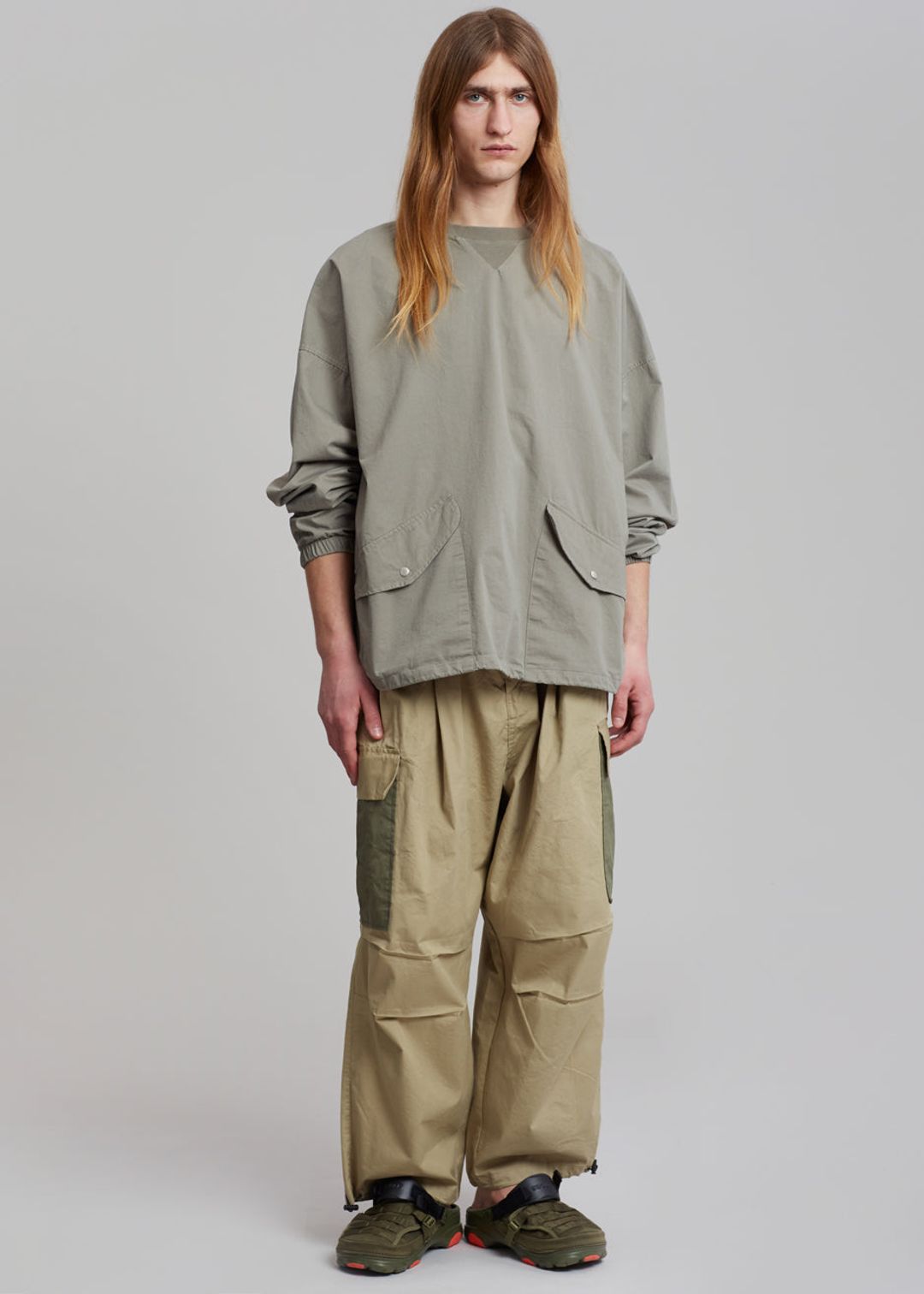 Stu Colorblock Cargo Pants - Beige Combo #4