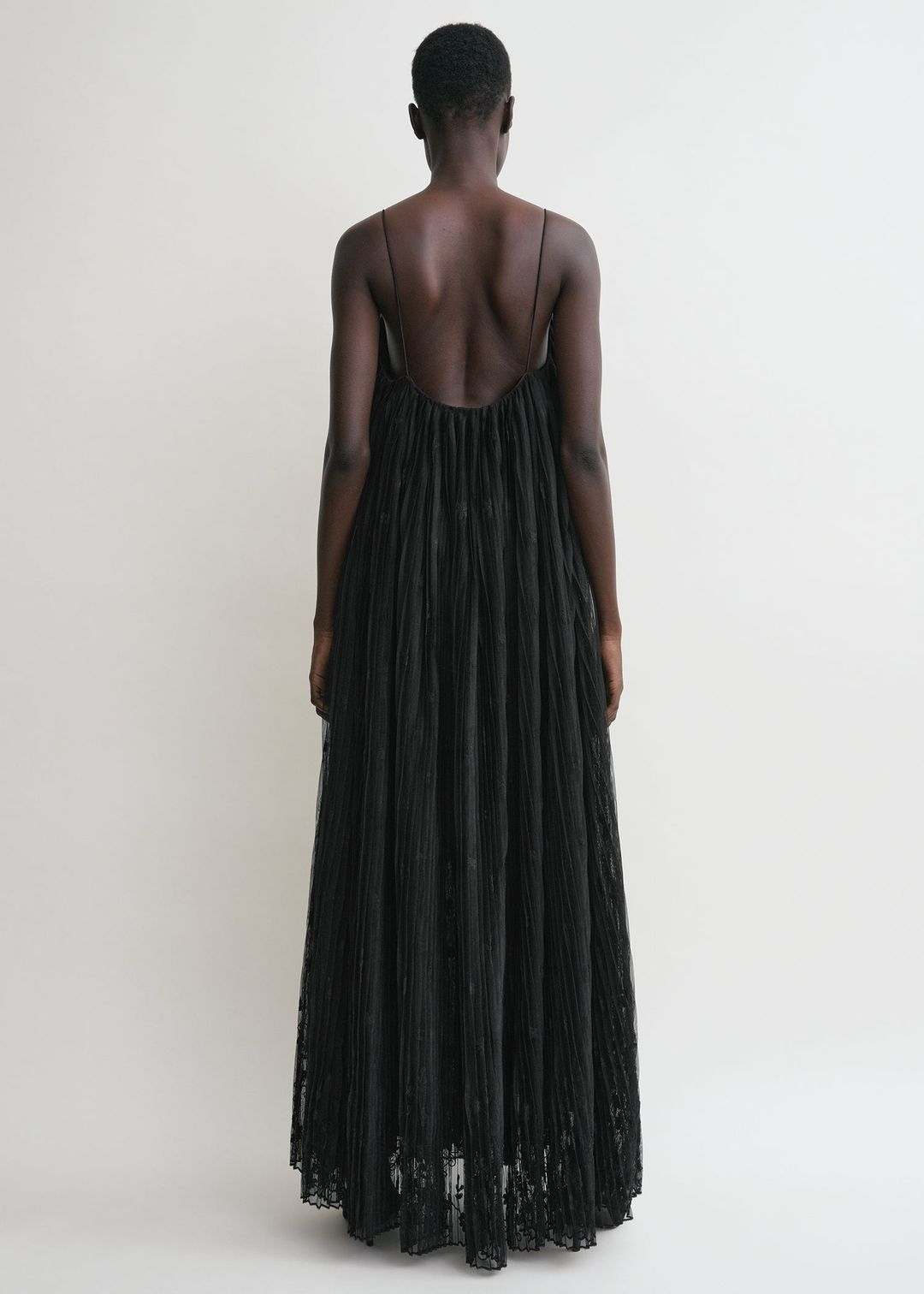 Floral tulle dress black #3