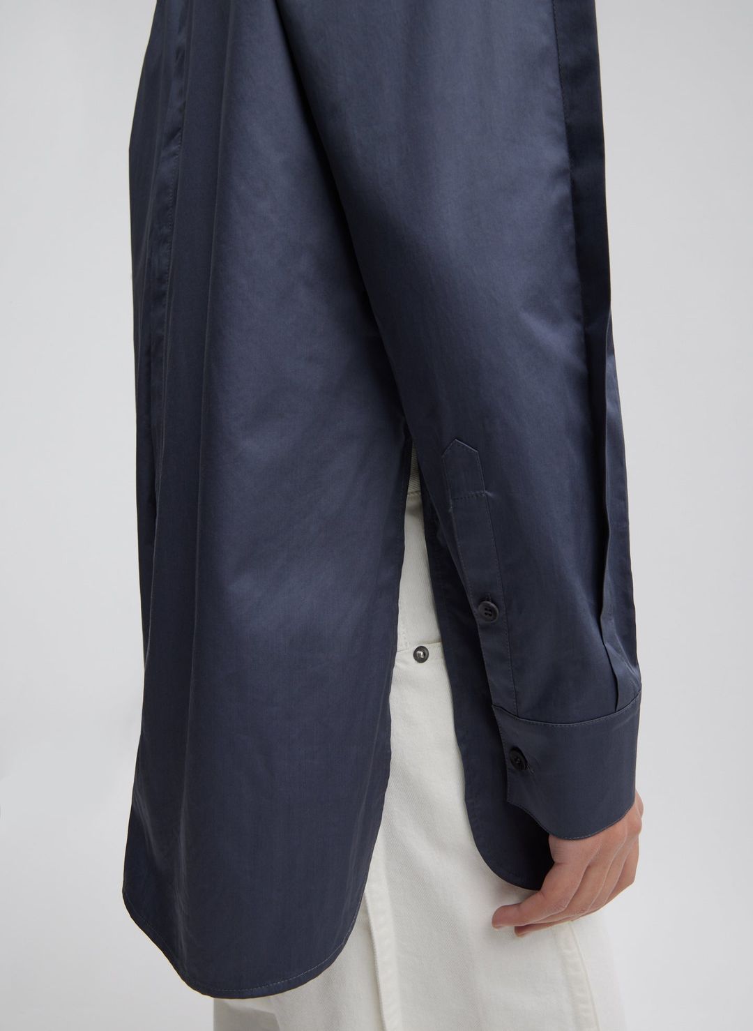 Eco Poplin Shirt With Tucked Sleeve #2